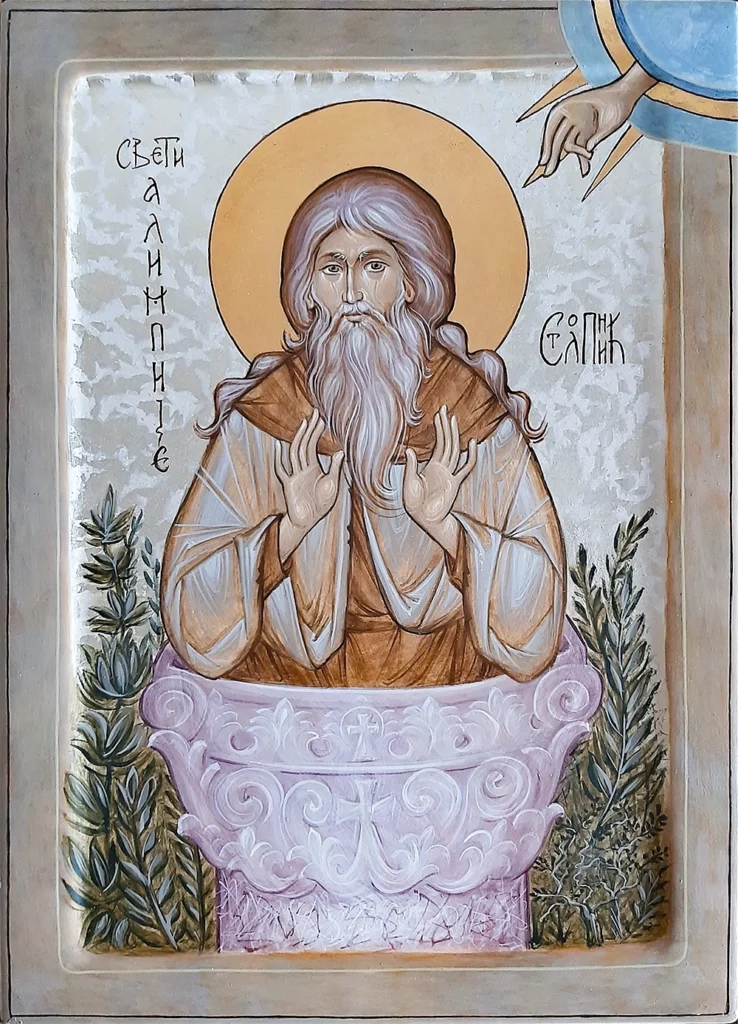 Свети Алимпије Столпник - икона, Јована Јанковић