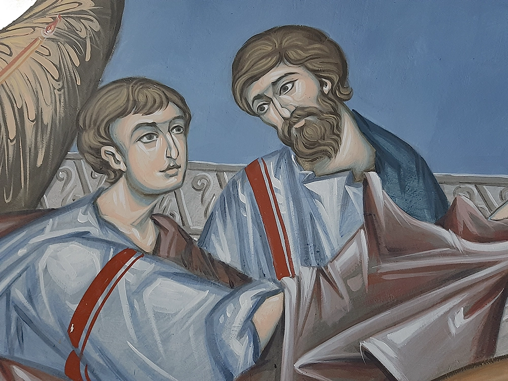 Причешће апостола - олтарска апсида, Пиносава