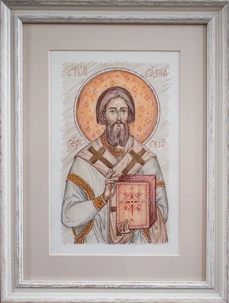 Свети Сава - илустрација, Јована Јанковић
